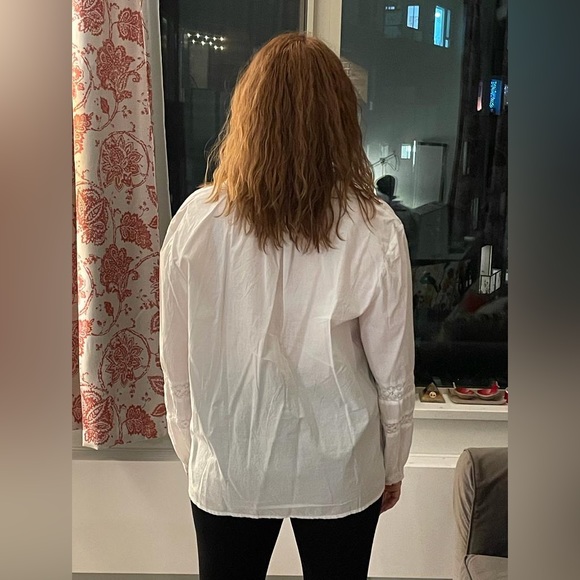 SOLD - White Lace Blouse - Picture 3 of 9